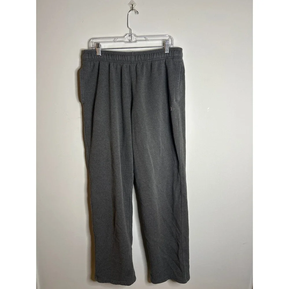 Champion Gray Fleece Sweatpants Mens Large